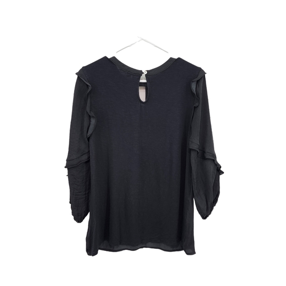 Dolan Women's Keyhole Ruffled Blouse - S - Picture 7 of 7